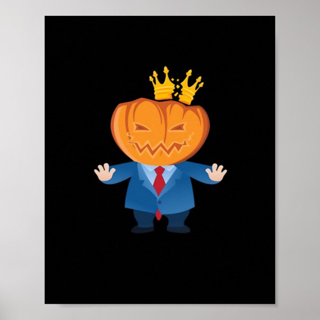 Affiche No Kings - Trumpkin Citrouille Classic (Devant)