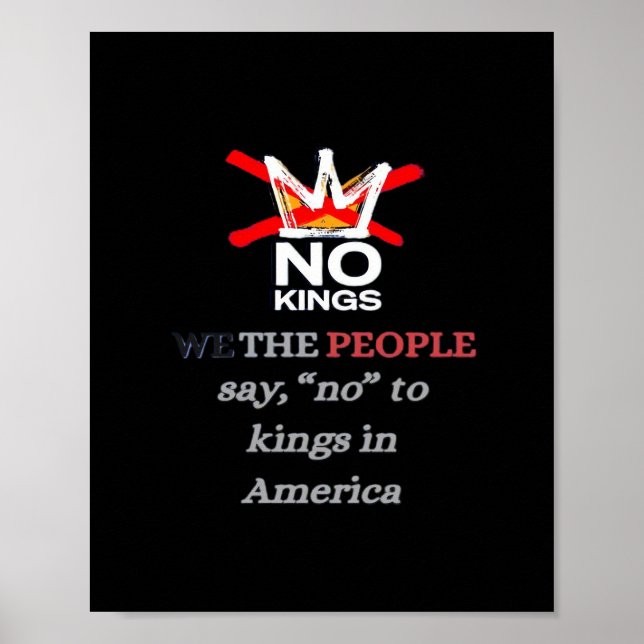 Affiche No Kings We the People Freedom Classic Style (Devant)