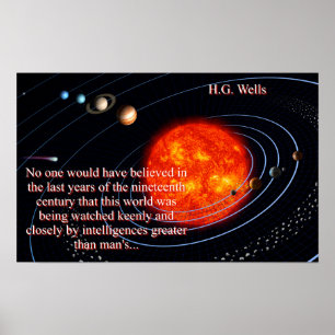 Affiche No One Would Have Believed - H G Wells