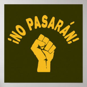 Affiche No Pasaran - Ils Ne Peuvent Pas Passer