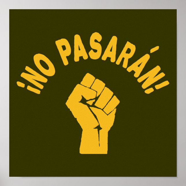 Affiche No Pasaran - Ils Ne Peuvent Pas Passer (Devant)