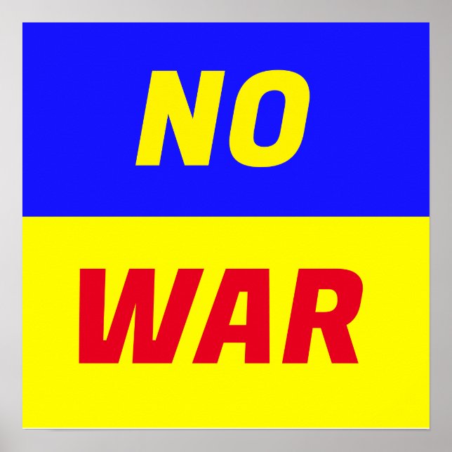 Affiche NO WAR (Devant)