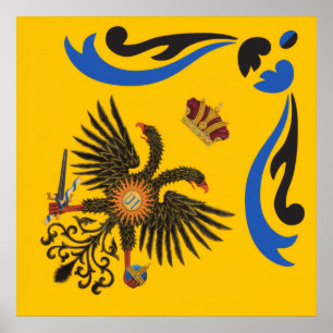 Affiche Nobile Contrada dell'Aquila Palio di Siena (Aigle)
