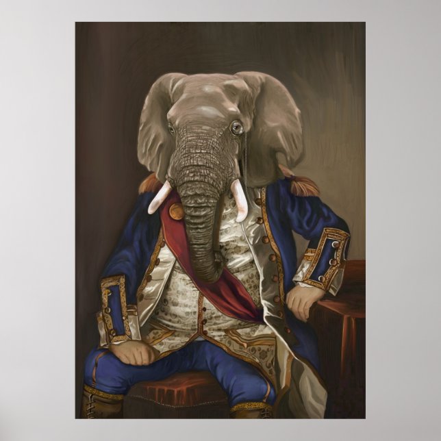 Affiche Noble bêtes - Dandy Elephant (Devant)