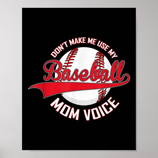 Affiche N'obligez pas à utiliser ma voix de mère de baseba (Devant)