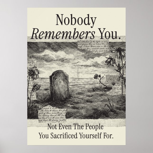 Affiche Nobody Remembers You (Devant)