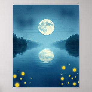 Affiche Nocturne Enchanté : Une Vision Hyper-Réaliste