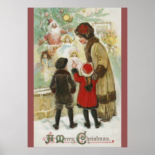 Affiche Noël 1912, Windows Shopping (Devant)
