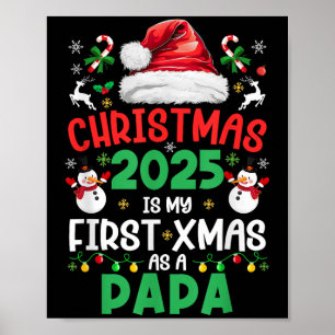 Affiche Noël 2025 Est Mon Premier Noël En Tant Que Papa Fa