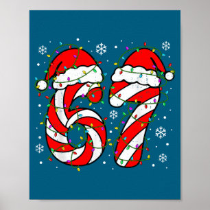 Affiche Noël 67 Canne à Sucre Six Sept Mème Lumières Sant