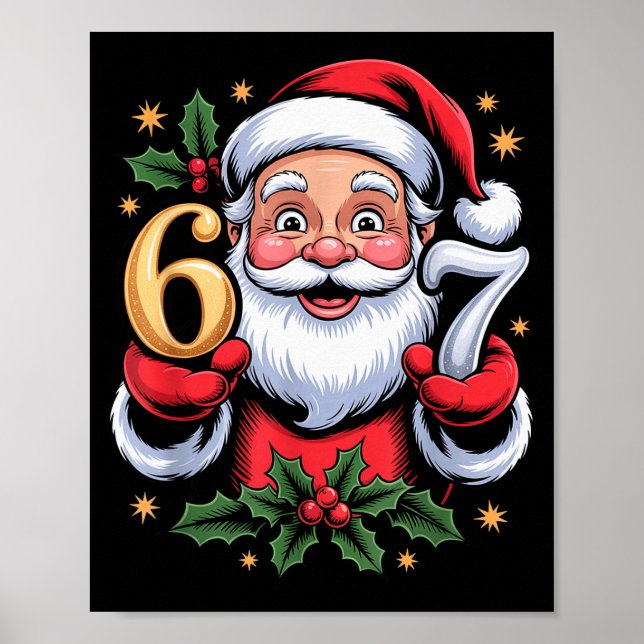 Affiche Noël 67 Drôle Xmas Six Sept Sweat Ugly 6-7 (Devant)