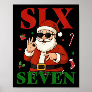 Affiche Noël 67 Six Sept Funny Gen Z Alpha Argot Mème