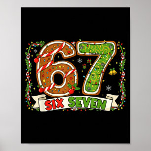 Affiche Noël 67 Xmas Gen Rizzmas 6 7 Santa Brainrot M
