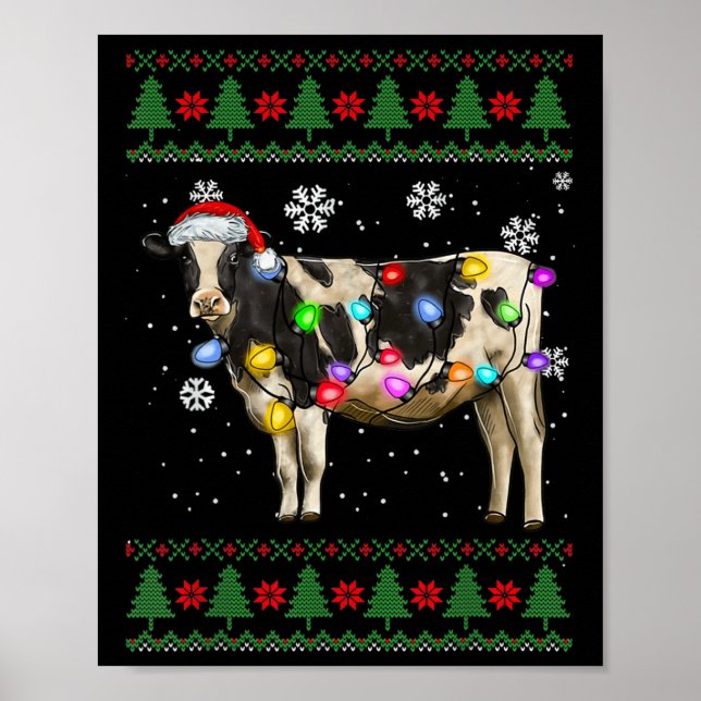 Affiche Noël à la vache (Devant)
