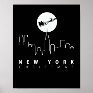 Affiche Noël à New York
