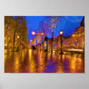 Affiche Noël à Paris Imprimer