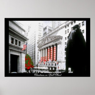 Affiche Noël à Wall Street~affiche