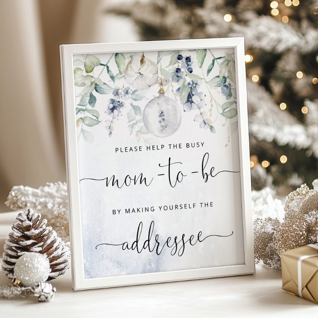 Affiche Noël Aidez la maman occupée à s'adresser à une env (Créateur téléchargé)