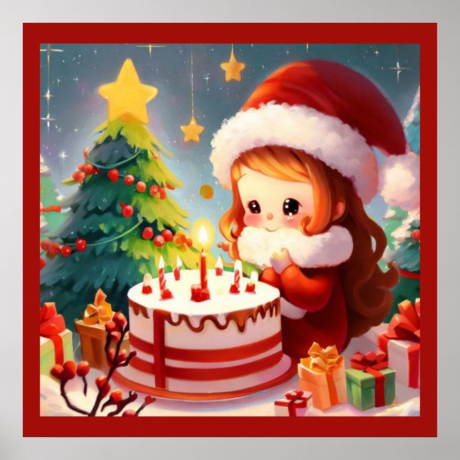 Affiche Noël Anniversaire 1 (Devant)