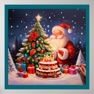 Affiche Noël Anniversaire 10