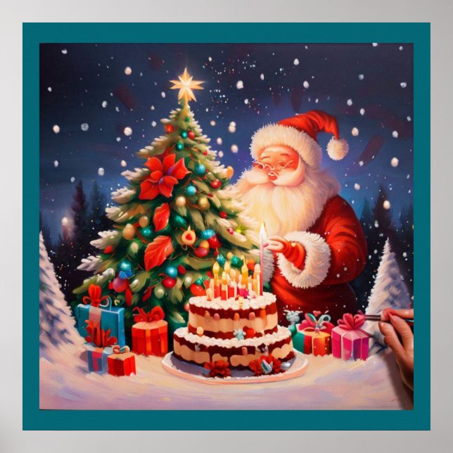 Affiche Noël Anniversaire 10 (Devant)