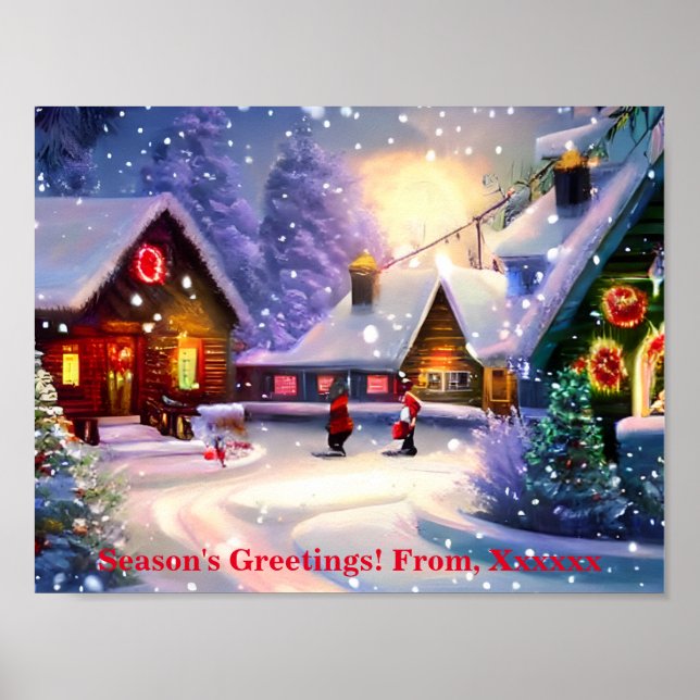 Affiche Noël arrive... (Devant)