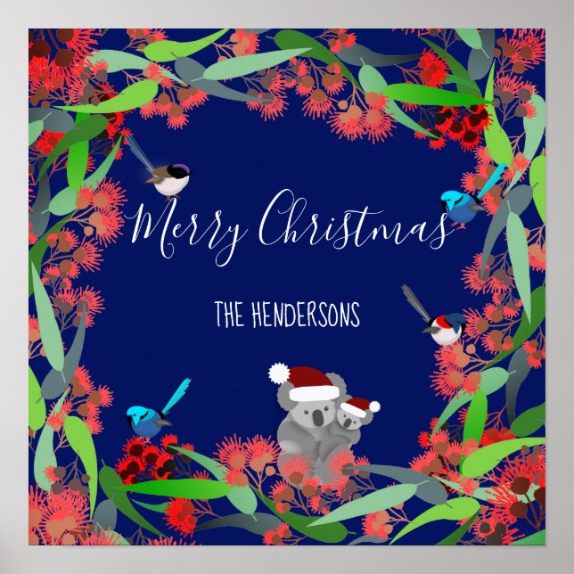 Affiche Noël australien (Devant)