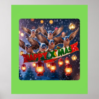Affiche Noël aux yeux des oiseaux