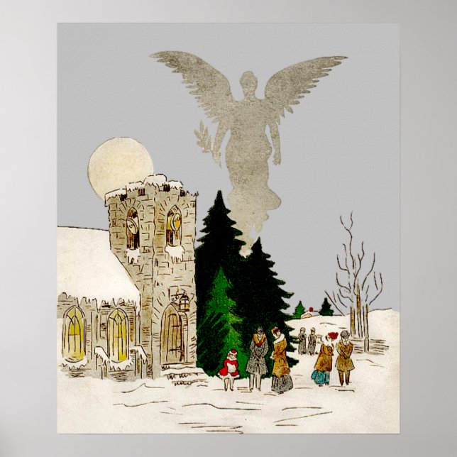 Affiche Noël blanc (Devant)