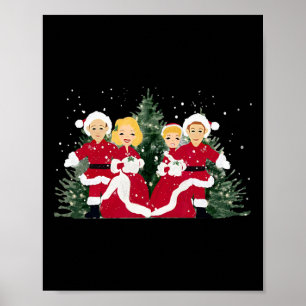 Affiche Noël blanc Film Chanson de Noël Pyjama de Fêtes Re