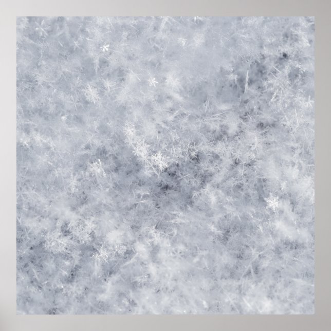 Affiche Noël blanc neige (Devant)