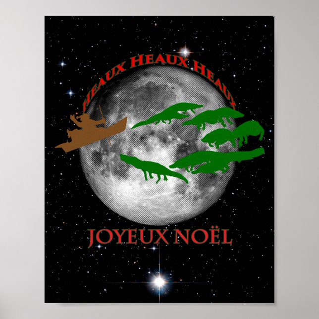 Affiche Noël cajun (Devant)