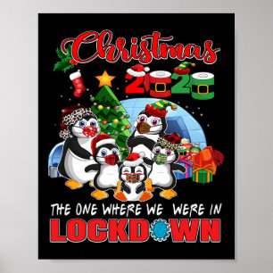 Affiche Noël Celui Où Nous Étions Dans Le Pengui De Lockdo