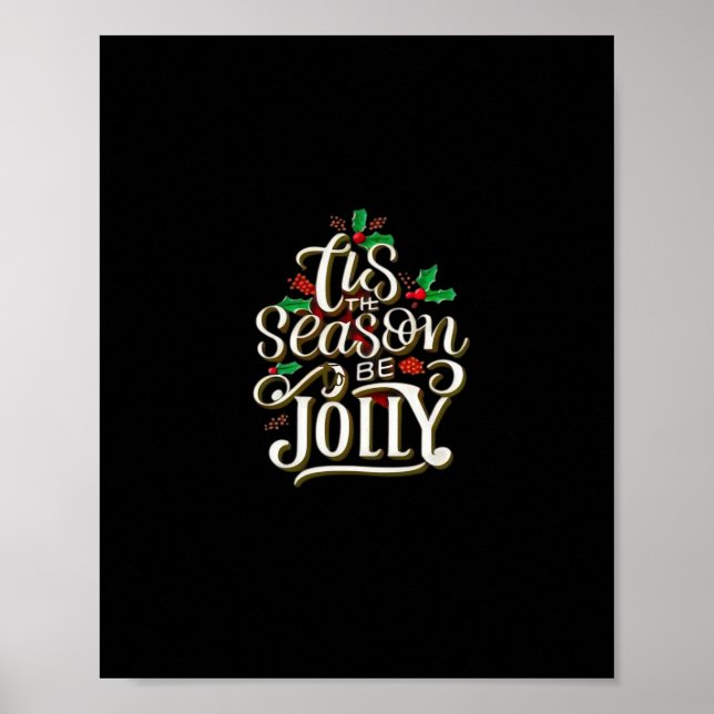 Affiche Noël C'Est La Saison Jolly (Devant)