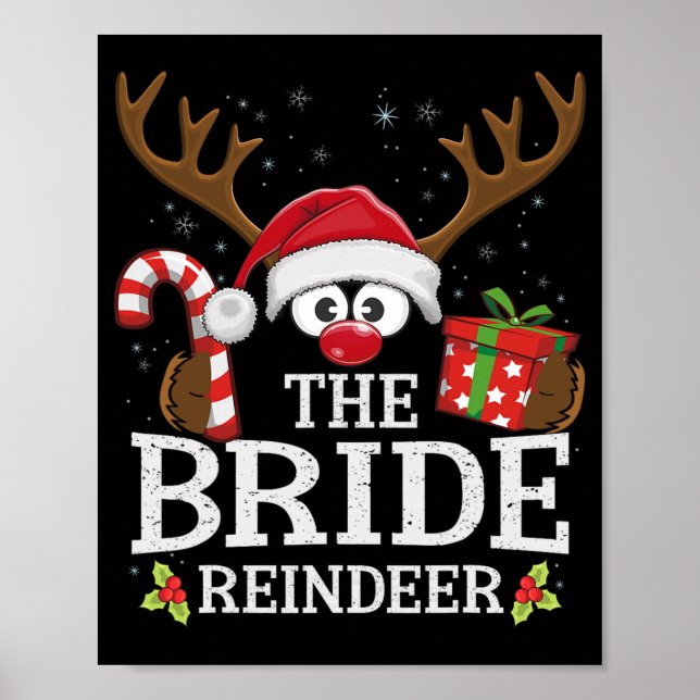 Affiche Noël Correspondant À La Famille De Reindeer (Devant)