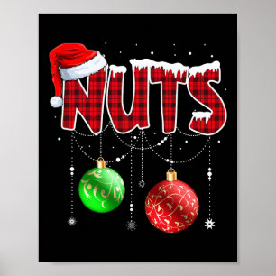 Affiche Noël Correspondant Couple Famille Châtaignes 2