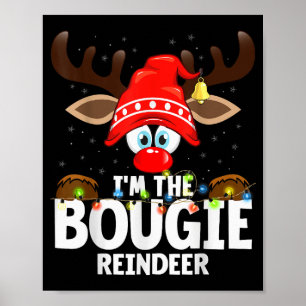 Affiche Noël Correspondant Je Suis Le Renne Bougie