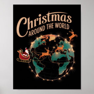 Affiche Noël Dans Le Monde Festi Du Père Noël Drôle