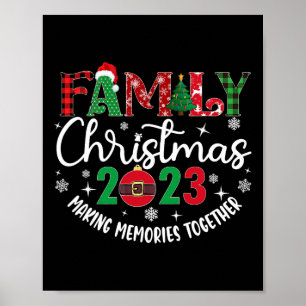 Affiche Noël de famille en faisant des souvenirs ensemble