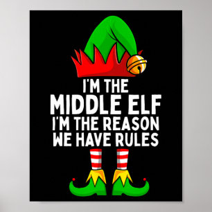 Affiche Noël de la famille du Moyen-Elfe