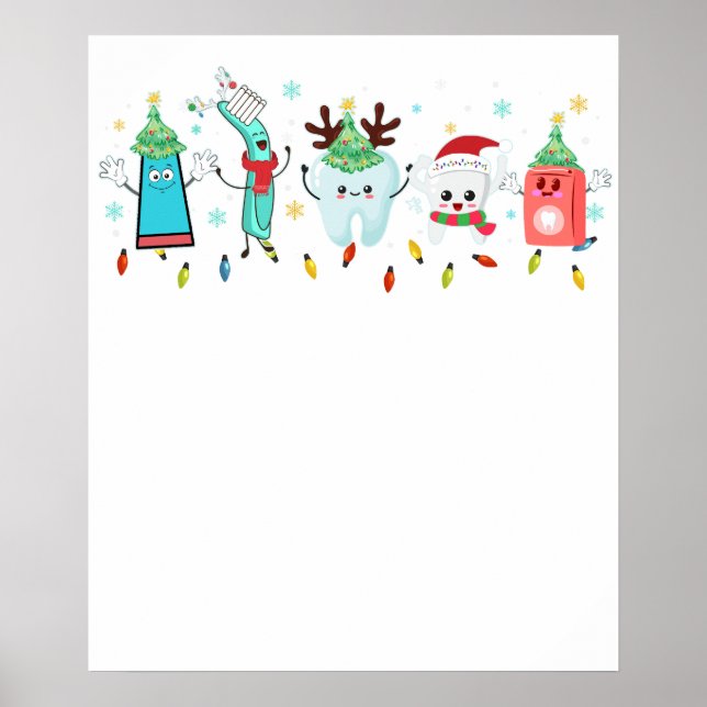 Affiche Noël dentaire (Devant)