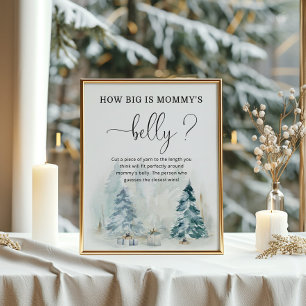 Affiche Noël d'hiver à quel point est grand le jeu du vent