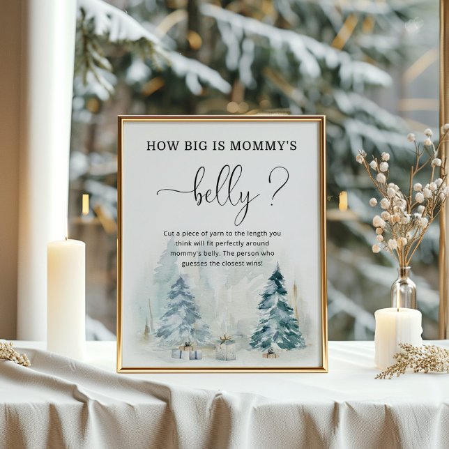 Affiche Noël d'hiver à quel point est grand le jeu du vent (Créateur téléchargé)