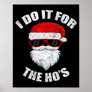 Affiche Noël drôle Adulte Vilain Sale Pyjama, Ho Pj,