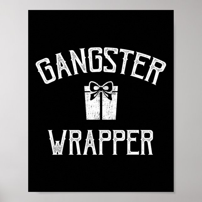 Affiche Noël du rappeur Gangster (Devant)