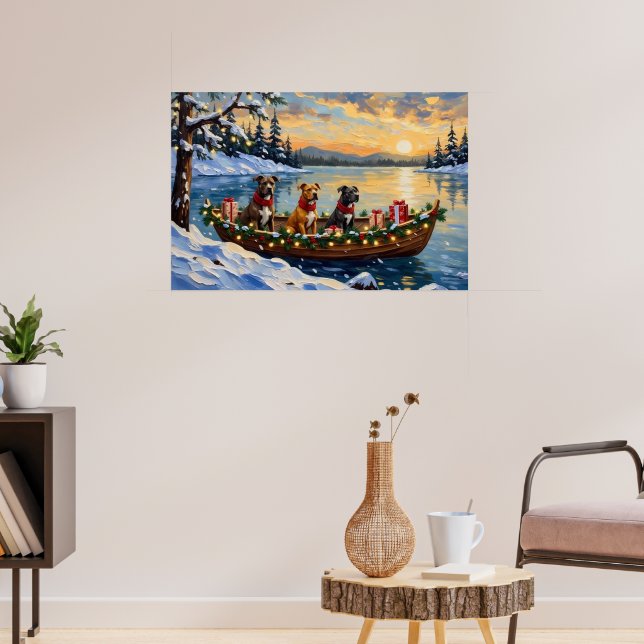 Affiche Noël en bateau avec Pitbull (Salon 3)