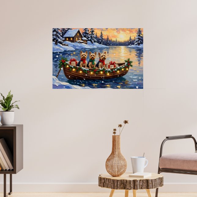Affiche Noël en bateau avec Yorkipoo (Salon 3)