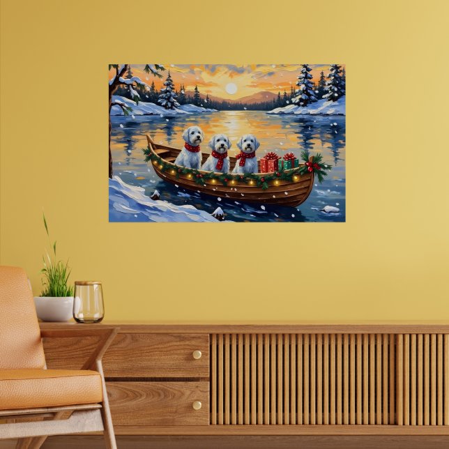 Affiche Noël en bateau maltais (Salon 2)