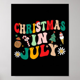 Affiche Noël En Juillet Chemises Super Noël Été Hommes Deu