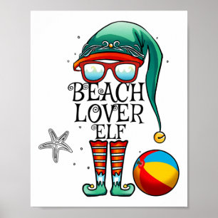 Affiche Noël en Juillet Famille de Lutin Amoureux de la Pl